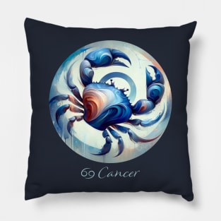 Oceanic Cancer Zodiac Sign Pillow