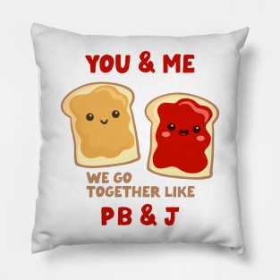 pbj you & me (strawberry) Pillow