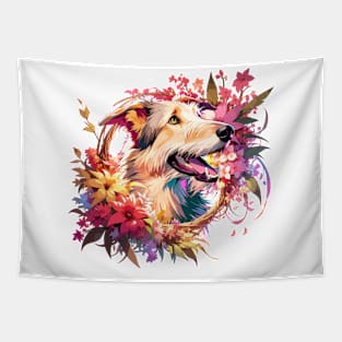 Irish Wolfhound Joyful Portrait, Mother's Day Dog Mom Gift Tapestry