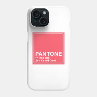 pantone 17-1736 TCX Sun Kissed Coral Phone Case