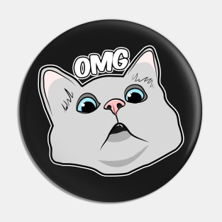 OMG cat Pin