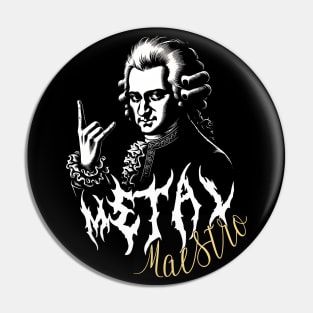 Mozart Rocks: Classical Meets Metal Pin