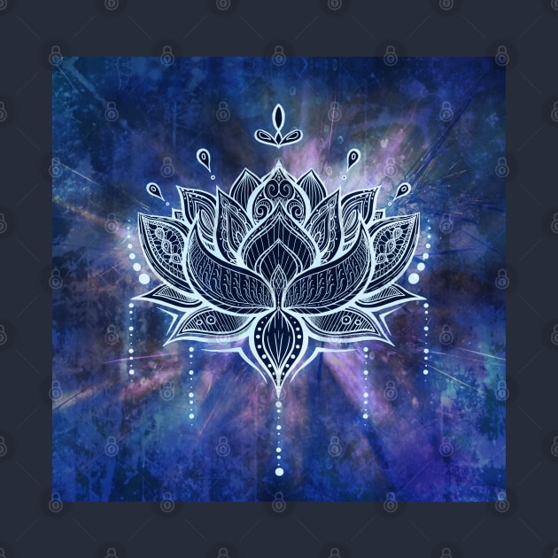 Blue Lotus 2 by MCAshe spiritual art 