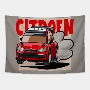 C3 Rally caricature Tapestry