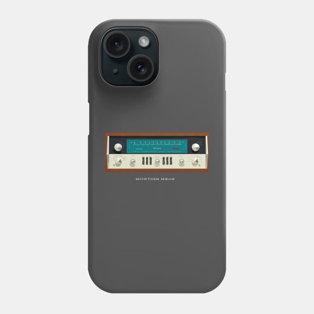 Audio icon: McIntosh MX110 Phone Case by SerifsWhiskey