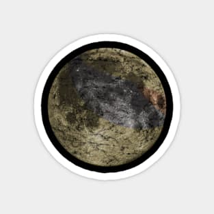 LUNC Moon Distressed Magnet