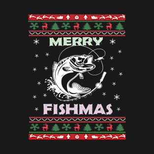 Merry Fishmas Funny Christmas Sweater T-Shirt