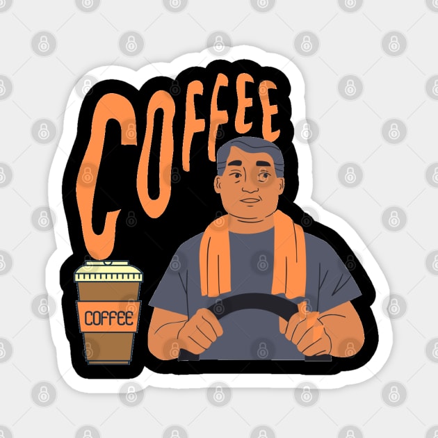 COFEE DRIVE Magnet by Hey DeePee