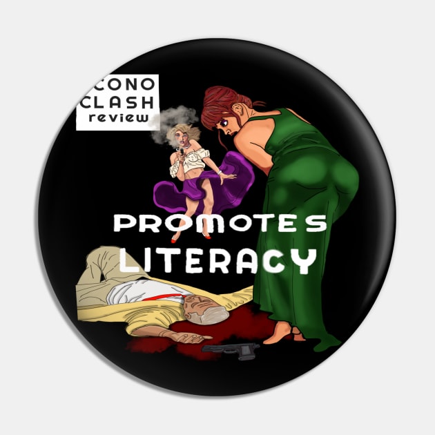 Promote Literacy Pin by Econoclash