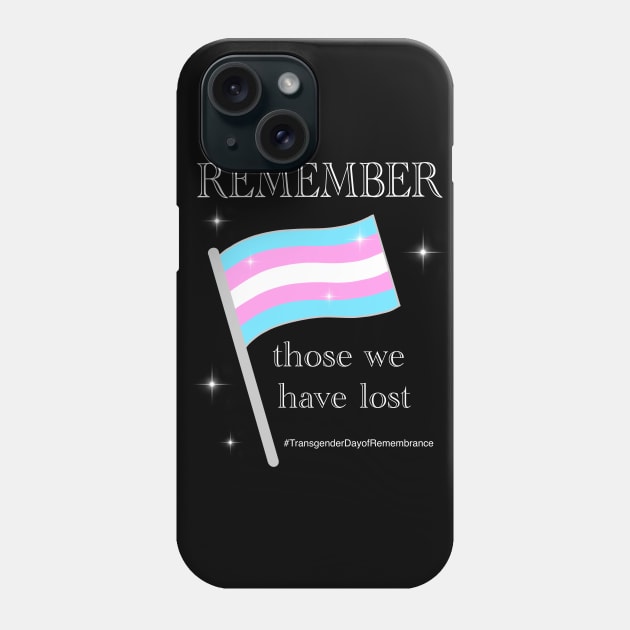 Trans Day of Remembrance Phone Case by Helena Morpho 