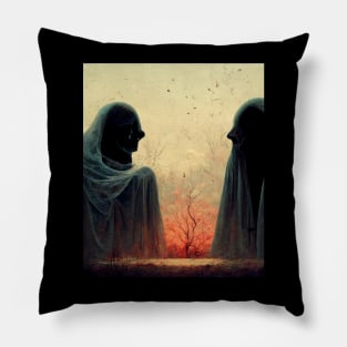 Loneliness in solitude Pillow