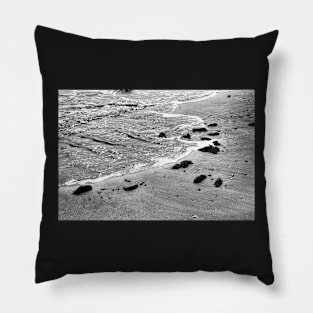 Black and White Beach Pillow