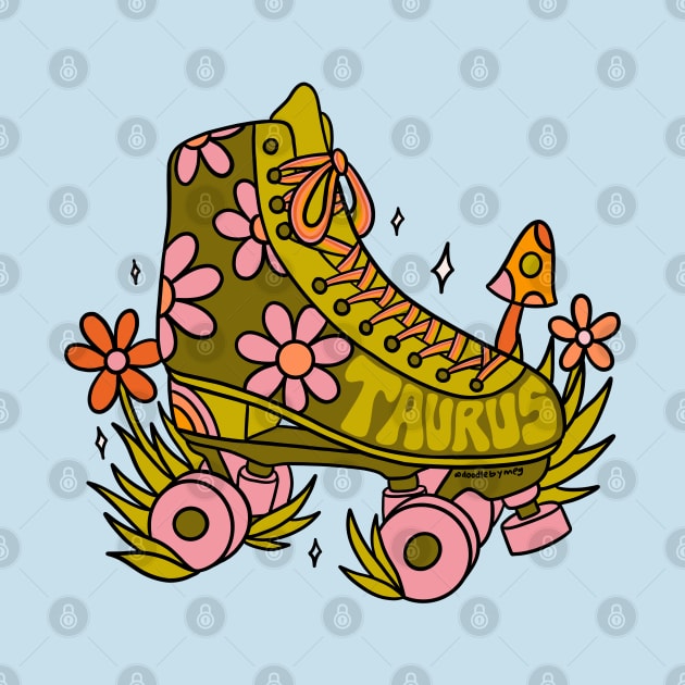 Taurus Roller Skate by Doodle by Meg