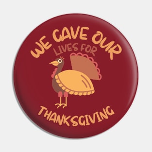 Thanksgiving Turkey Confession Pin