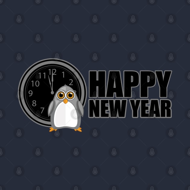 Happy New Year - Penguin by adamzworld