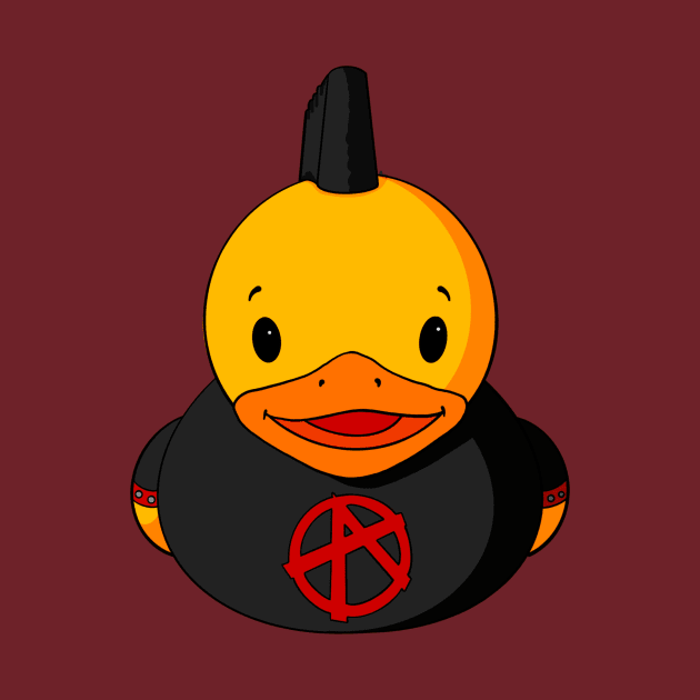 Anarchy Boy Rubber Duck by Alisha Ober Designs