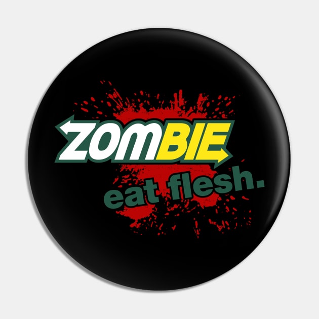 Zombie - Eat Flesh Pin by adho1982