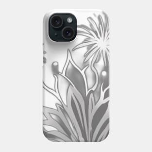 Monochrome Floral Elegance No. 925 Phone Case