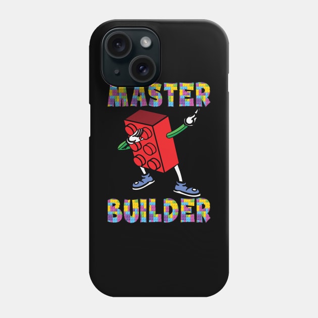 Birthday Master Brick Block Builder Phone Case by BOOBYART