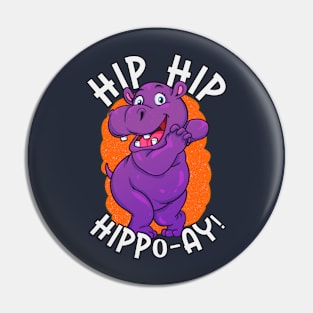 Purple Hippo Pin