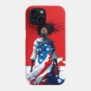 Juneteenth: Liberation and Unity on a Dark Background Phone Case