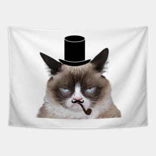 Mafia cat meme, funny memes Tapestry