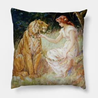 Lady with a Tiger Pillow