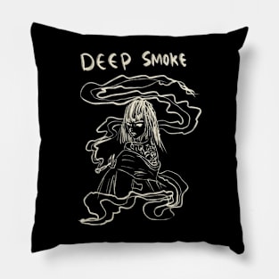 Deep Smoke Woman Pillow