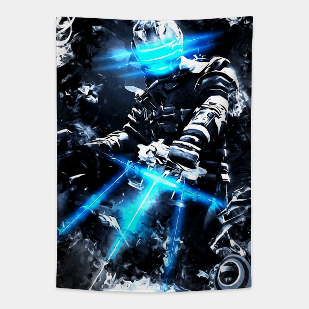 Deadspace Isaac Tapestry by syanart