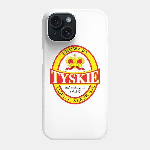 Tyskie Polish Beer Phone Case by Estudio3e