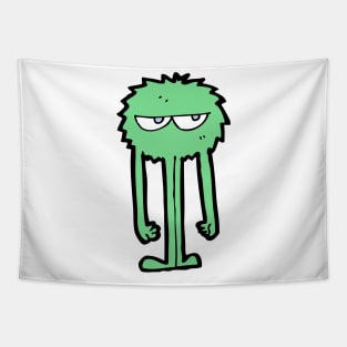 Green Wawa Monster Tapestry