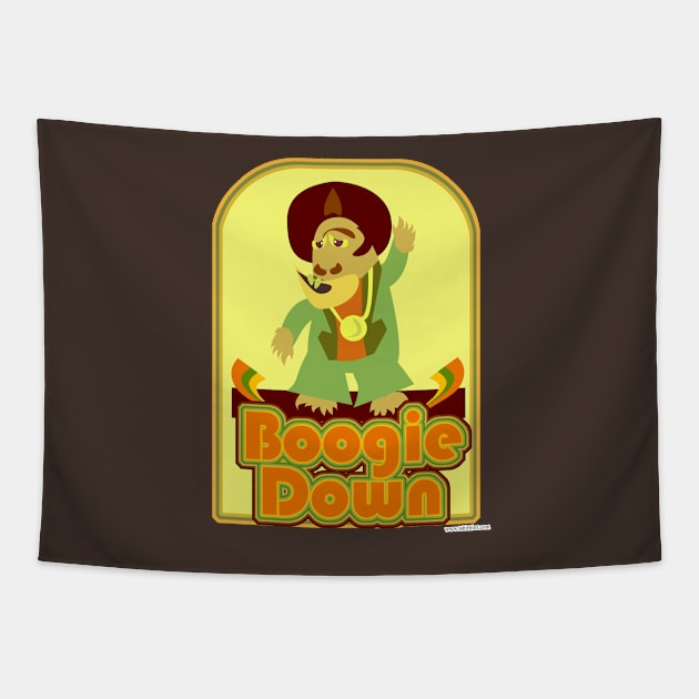 Boogie Down Disco Monster Tapestry by Tshirtfort