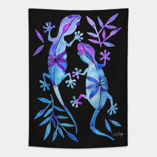 gecko indigo Tapestry