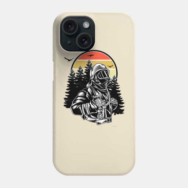 Fireman forest Phone Case by Hanadrawing