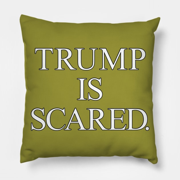 Trump is Scared Pillow by MotoGirl