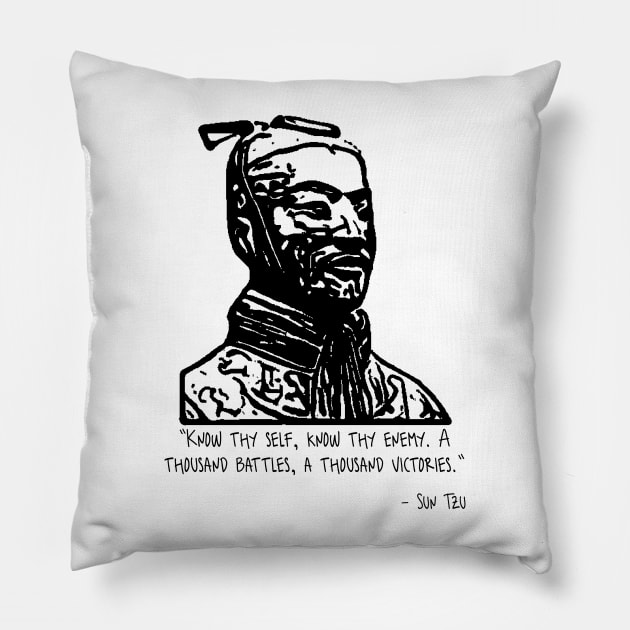 Sun Tzu Quote Pillow by Yethis