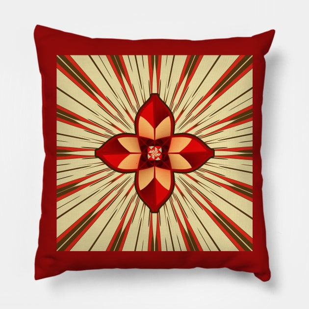 Abstract symbolism Pillow by Gaspar Avila