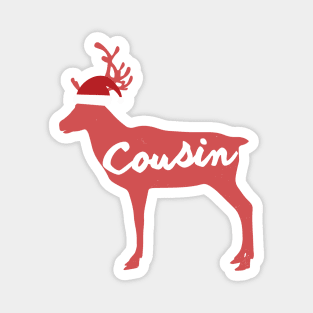 Cousin Reindeer Family Group Christmas Eve Matching Magnet