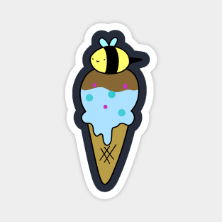 Bumblebee Icecream Cone Magnet