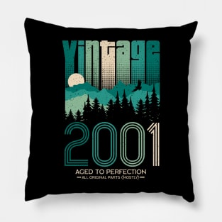 Vintage 2001 - 20. Geburtstag Zwanzig Jahre alt Pillow