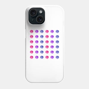 Watercolor Dots - bi pride Phone Case