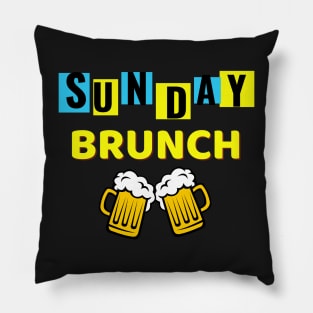 Sunday Brunch Drinking / Sunday Brunch Drinking Funny Pillow