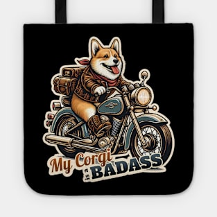 Corgi Biker Tote