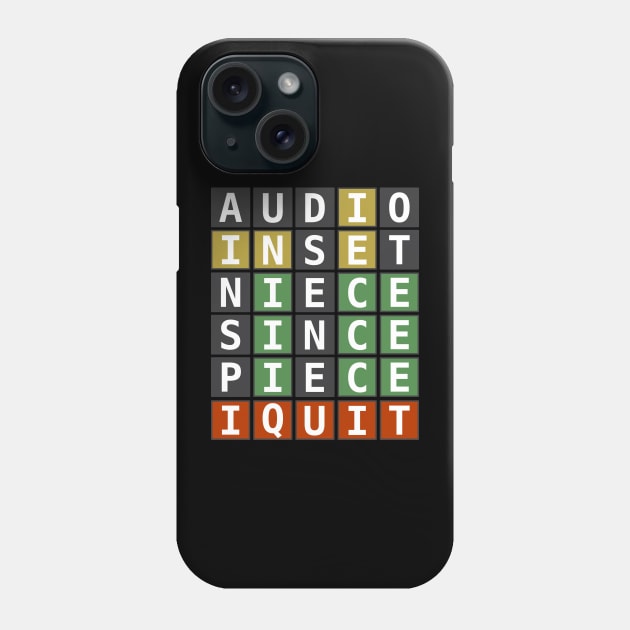 I Quit Wordle Phone Case by ClothesContact