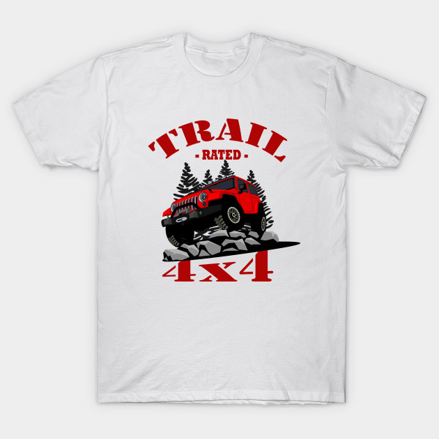 Wrangler Red Jeep Wrangler T Shirt Teepublic
