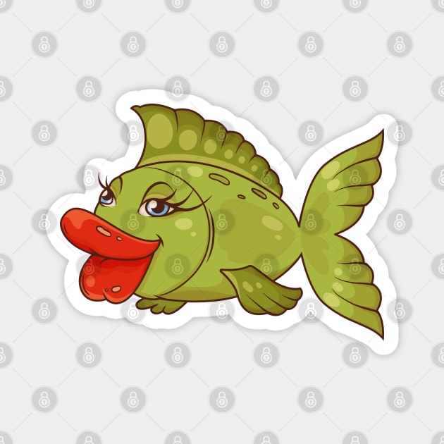 Big Lips Fish Magnet by Mako Design 