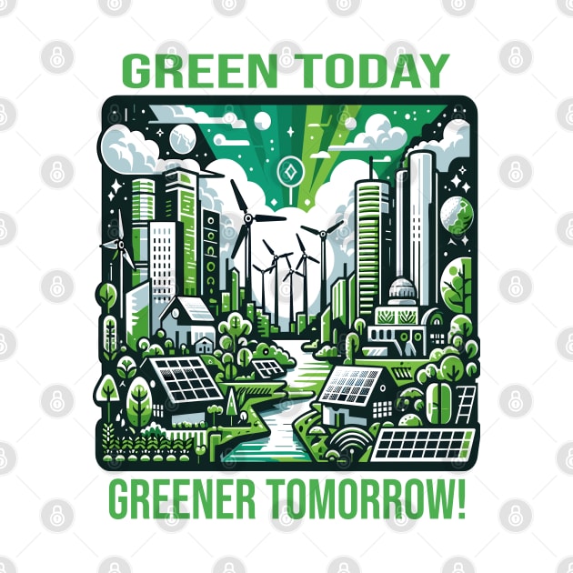 Futuristic Green City and Energy: Grow Green by maknatess