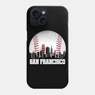 San Francisco Baseball Downtown Skyline Bay Area Fan Phone Case