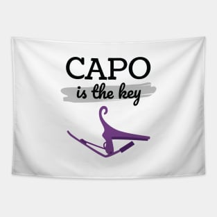 Capo is the Key Purple Capo Light Theme Tapestry