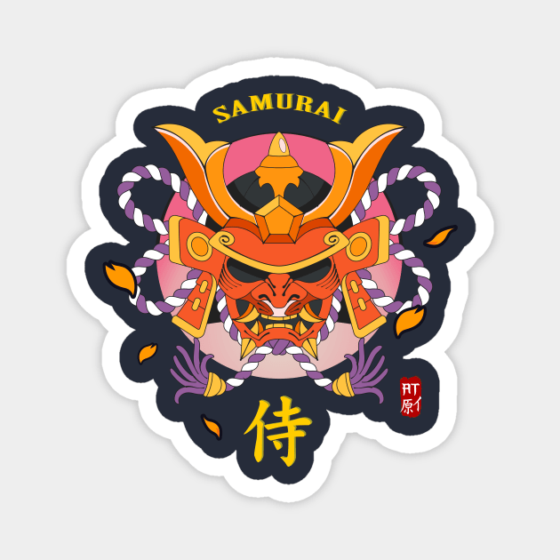 Awesome Ronin Samurai Mask Magnet by AlbertoTand